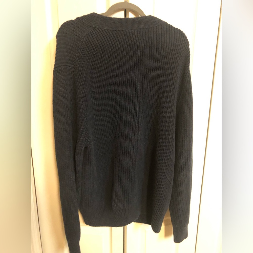 Mens  blue knit Lucky brand sweater, size XXL